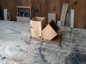 Organizador de madera para escritorio